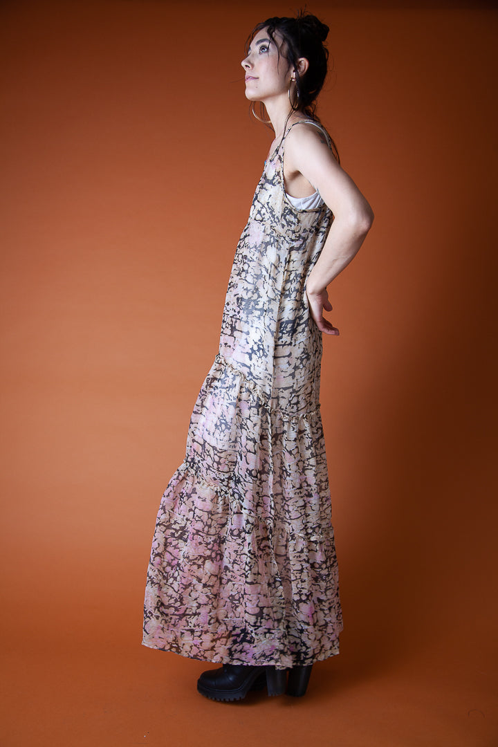 Sweeping Full Length Willow + Clay Dress