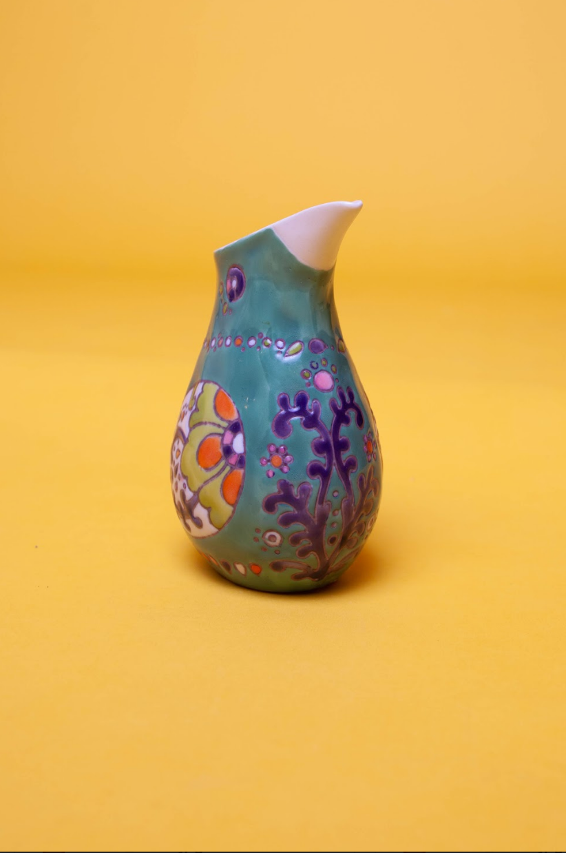 Bird-Shaped Colorful Vase