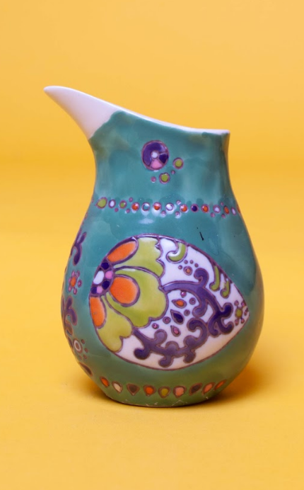 Bird-Shaped Colorful Vase